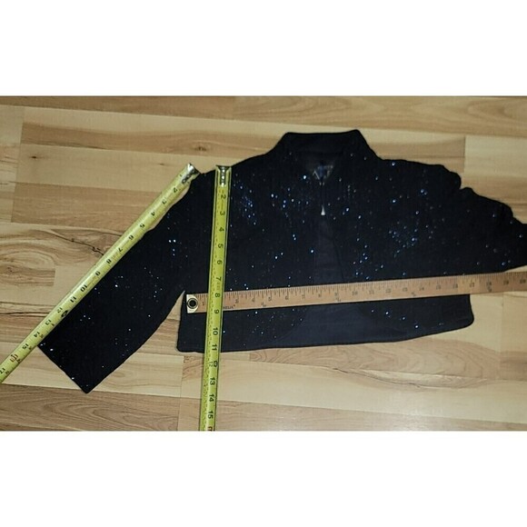 Alex Evenings Navy Blue Draped Column Gown With Bolero Jacket Size 6P - Picture 15 of 16